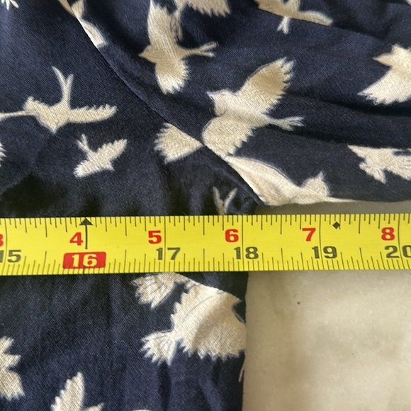 Maeve Anthropologie Ryukyu Bird Print Peasant Top - Picture 7 of 14